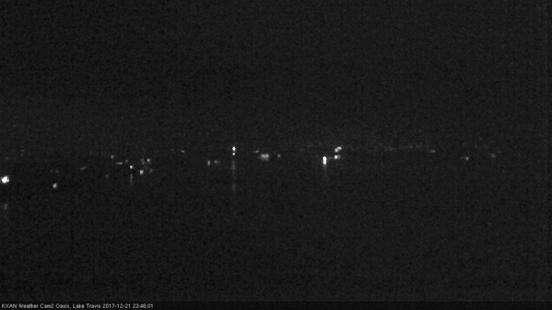 Lake Travis webcam, December 21, 2017 11:15 PM CT