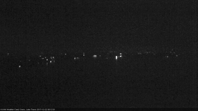 Lake Travis webcam, December 21, 2017 11:35 PM CT