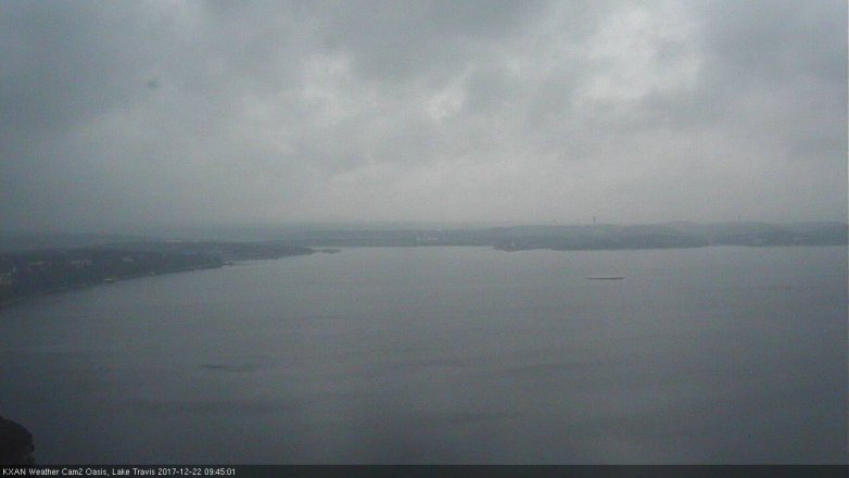 Lake Travis webcam, December 22, 2017 9:05 AM CT