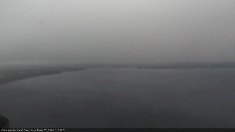 Lake Travis webcam, December 22, 2017 9:45 AM CT