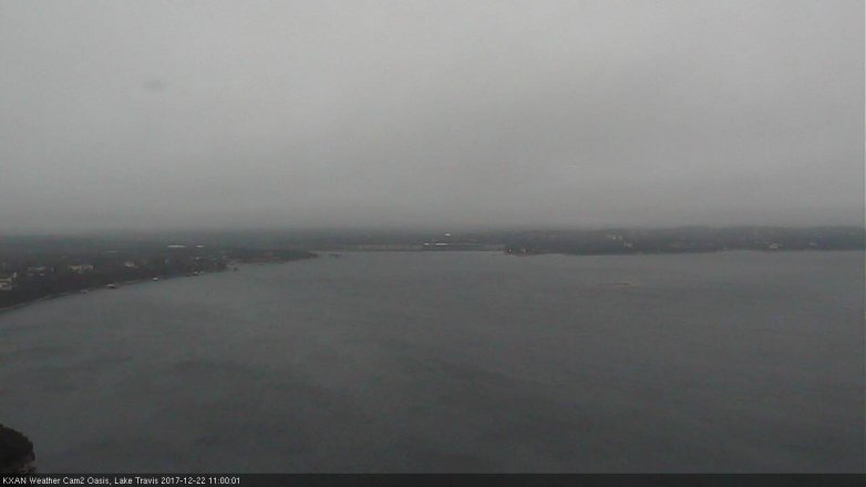 Lake Travis webcam, December 22, 2017 10:05 AM CT