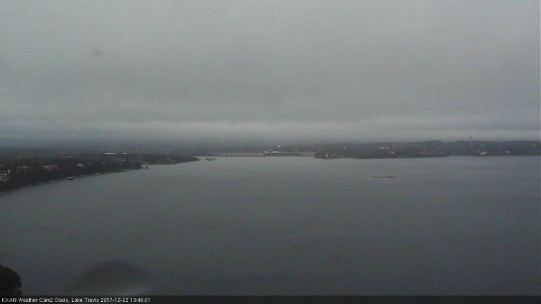 Lake Travis webcam, December 22, 2017 1:10 PM CT