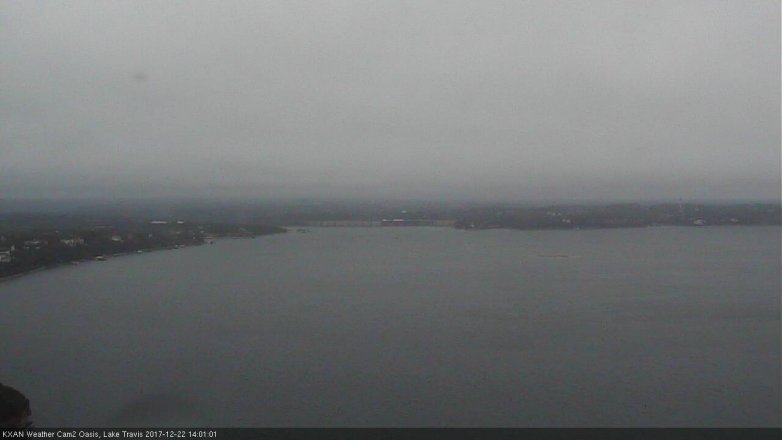 Lake Travis webcam, December 22, 2017 1:20 PM CT