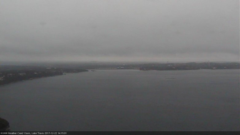 Lake Travis webcam, December 22, 2017 1:30 PM CT