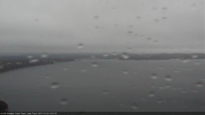 Lake Travis webcam, December 22, 2017 1:45 PM CT