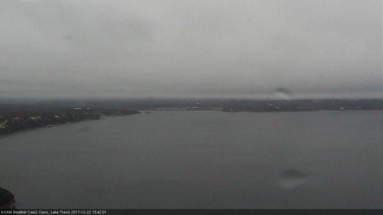 Lake Travis webcam, December 22, 2017 2:50 PM CT