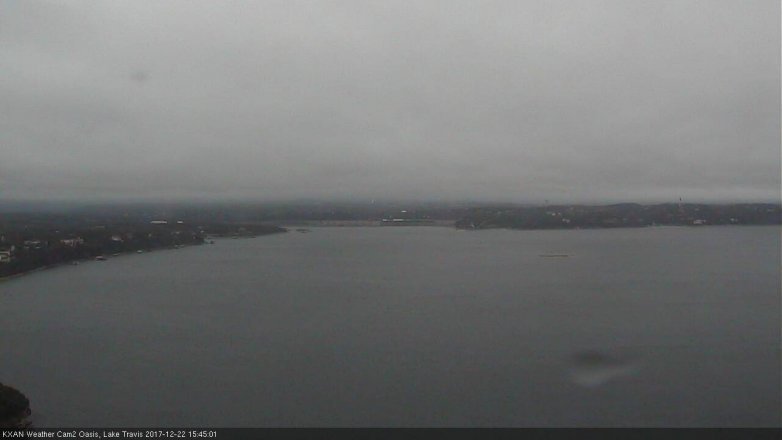 Lake Travis webcam, December 22, 2017 2:55 PM CT