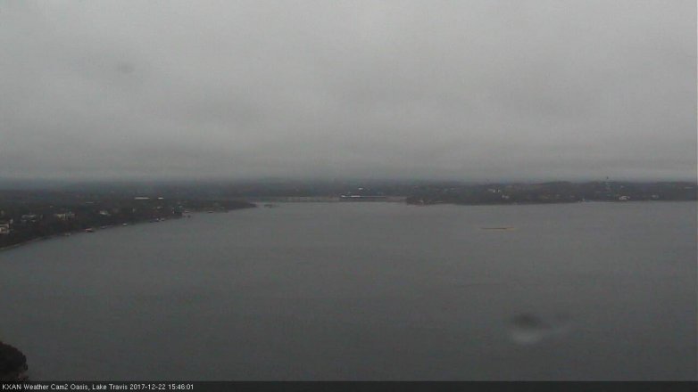 Lake Travis webcam, December 22, 2017 3:05 PM CT