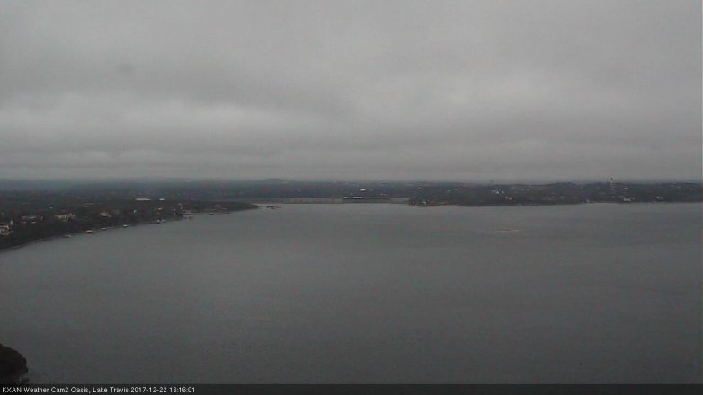 Lake Travis webcam, December 22, 2017 3:20 PM CT