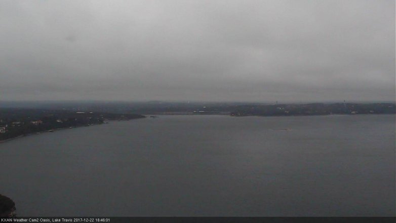 Lake Travis webcam, December 22, 2017 3:50 PM CT