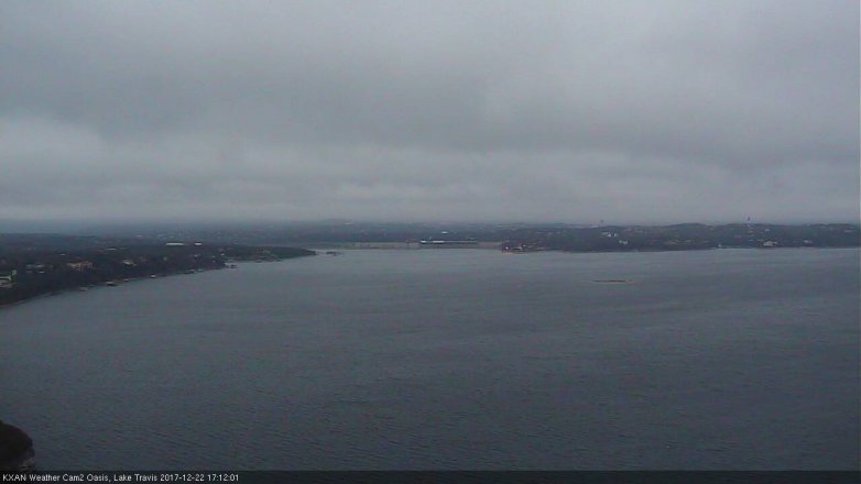 Lake Travis webcam, December 22, 2017 4:15 PM CT