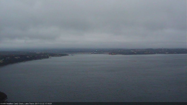 Lake Travis webcam, December 22, 2017 4:45 PM CT