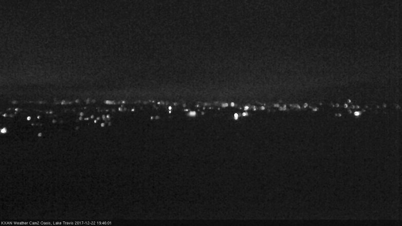 Lake Travis webcam, December 22, 2017 6:55 PM CT