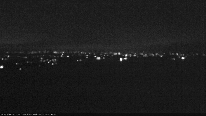 Lake Travis webcam, December 22, 2017 7:10 PM CT