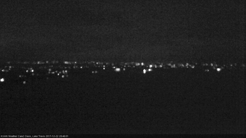 Lake Travis webcam, December 22, 2017 7:50 PM CT