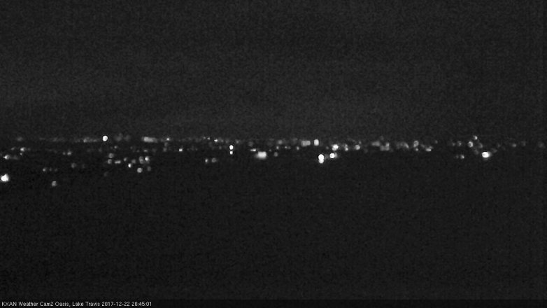 Lake Travis webcam, December 22, 2017 8:05 PM CT