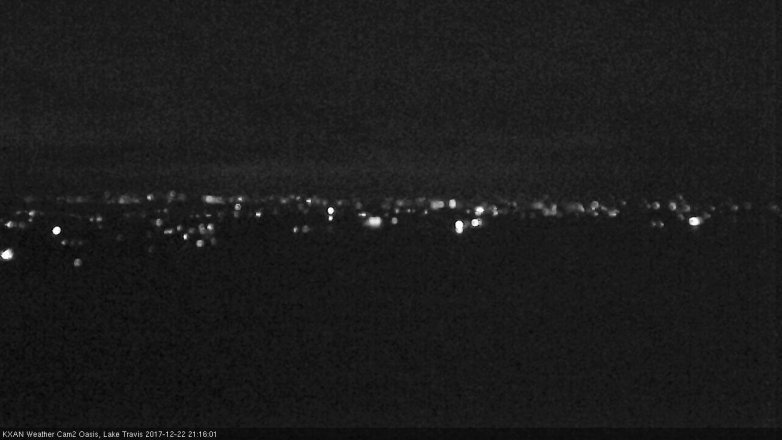 Lake Travis webcam, December 22, 2017 8:30 PM CT