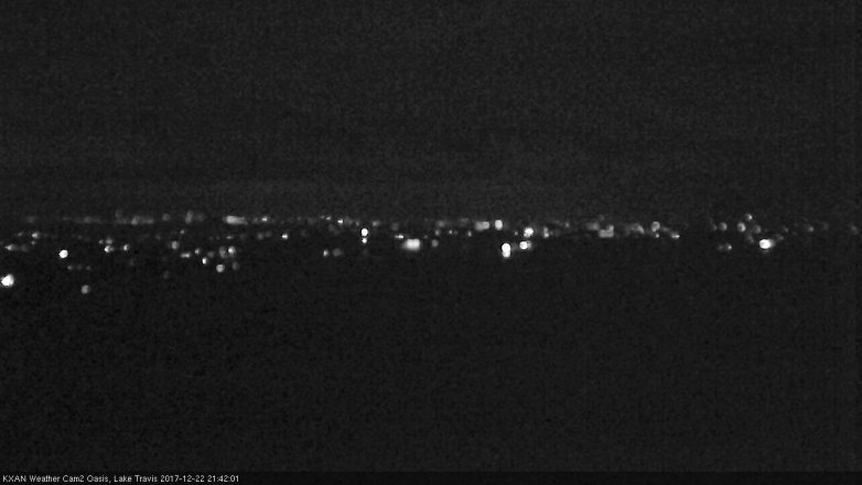 Lake Travis webcam, December 22, 2017 8:45 PM CT