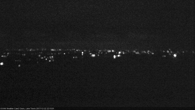 Lake Travis webcam, December 22, 2017 9:20 PM CT