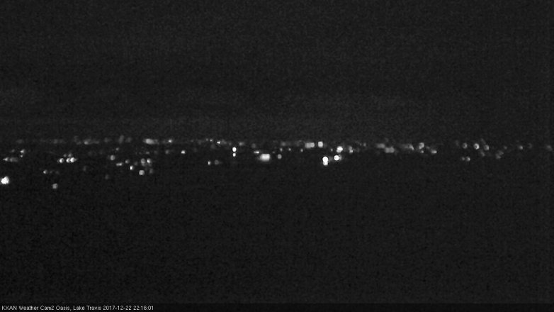 Lake Travis webcam, December 22, 2017 9:45 PM CT