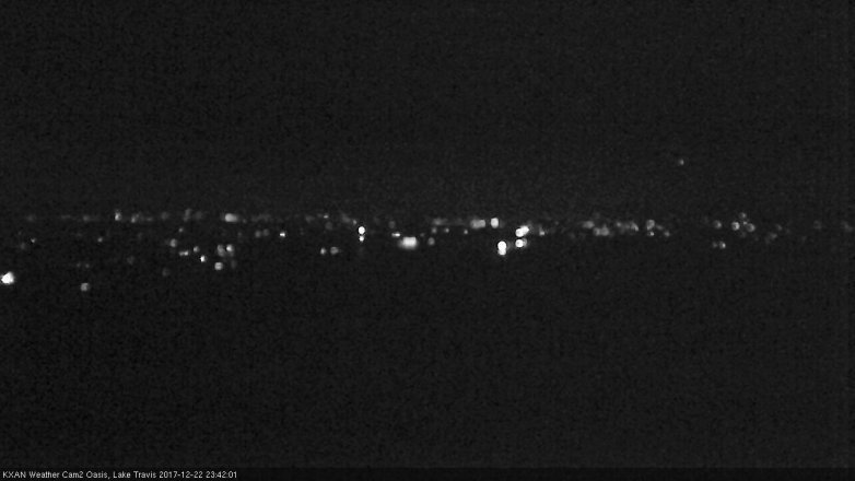 Lake Travis webcam, December 22, 2017 11:05 PM CT