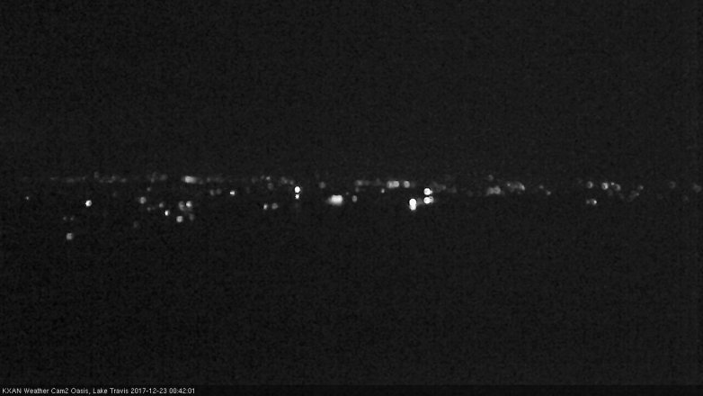 Lake Travis webcam, December 22, 2017 11:55 PM CT