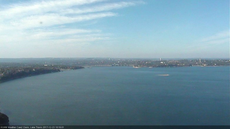 Lake Travis webcam, December 23, 2017 9:35 AM CT