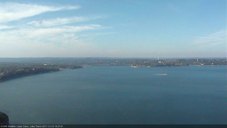 Lake Travis webcam, December 23, 2017 9:45 AM CT