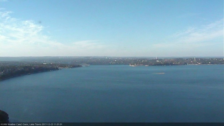 Lake Travis webcam, December 23, 2017 10:20 AM CT