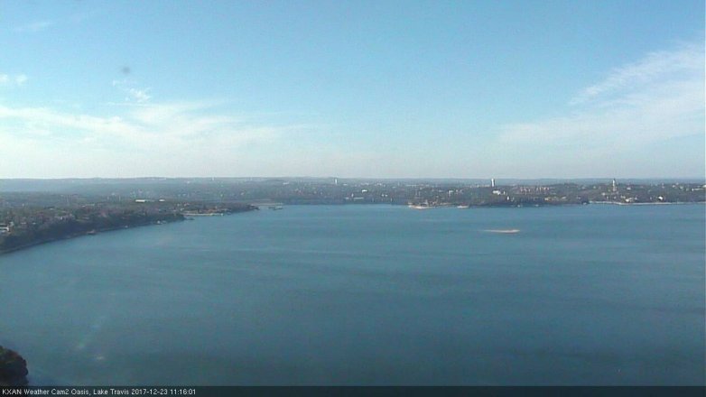 Lake Travis webcam, December 23, 2017 10:35 AM CT