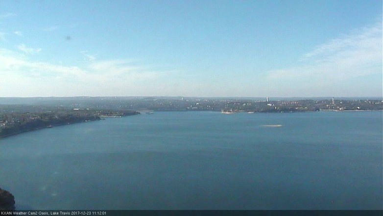 Lake Travis webcam, December 23, 2017 10:40 AM CT