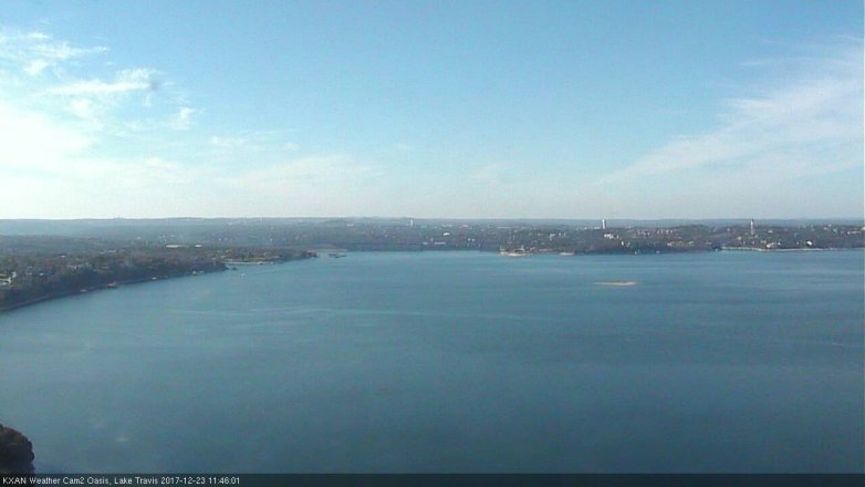 Lake Travis webcam, December 23, 2017 11:00 AM CT