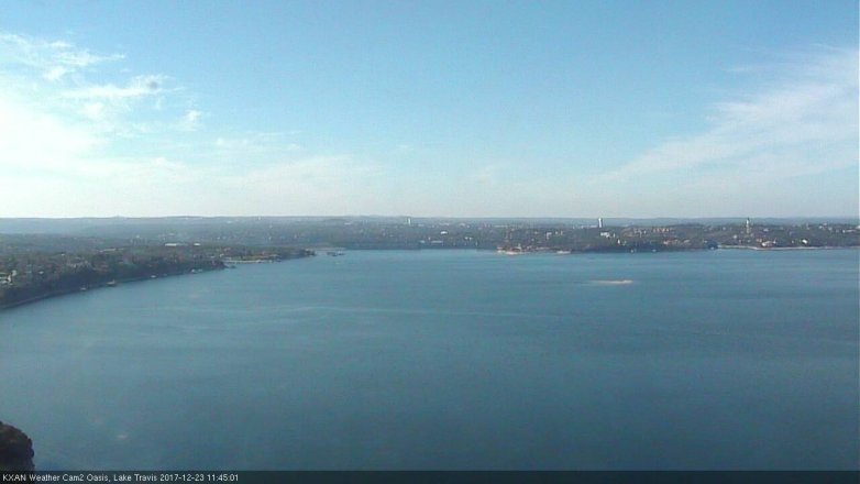Lake Travis webcam, December 23, 2017 11:05 AM CT
