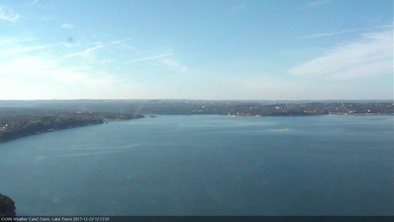Lake Travis webcam, December 23, 2017 11:15 AM CT
