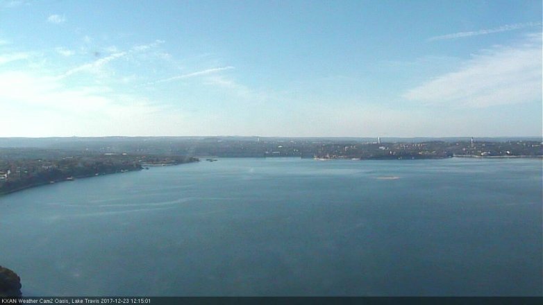 Lake Travis webcam, December 23, 2017 11:20 AM CT