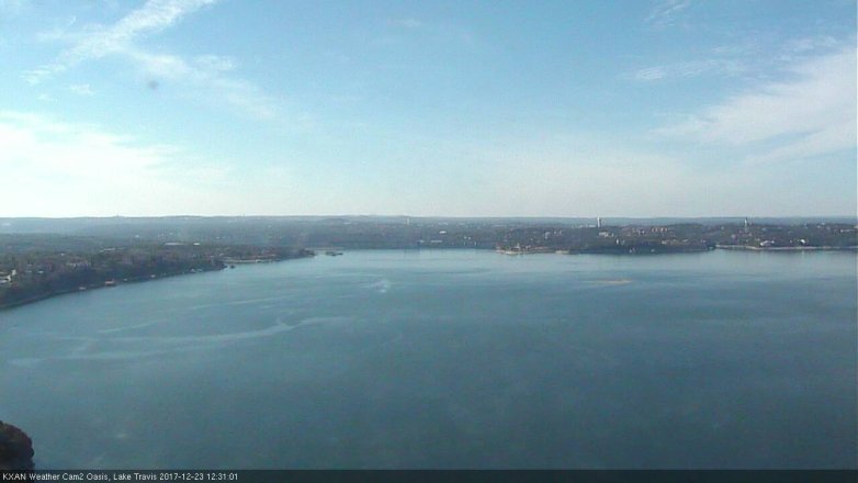 Lake Travis webcam, December 23, 2017 11:50 AM CT