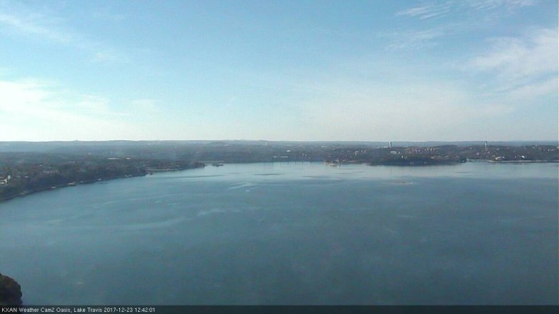 Lake Travis webcam, December 23, 2017 12:10 PM CT