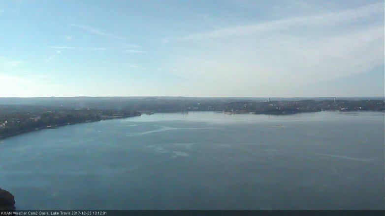Lake Travis webcam, December 23, 2017 12:20 PM CT