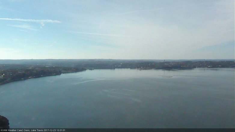 Lake Travis webcam, December 23, 2017 12:35 PM CT