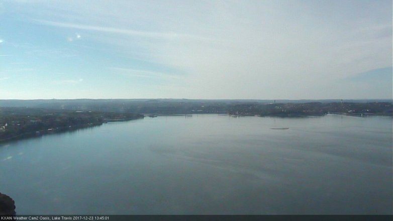 Lake Travis webcam, December 23, 2017 1:05 PM CT