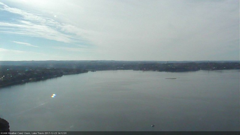 Lake Travis webcam, December 23, 2017 1:35 PM CT