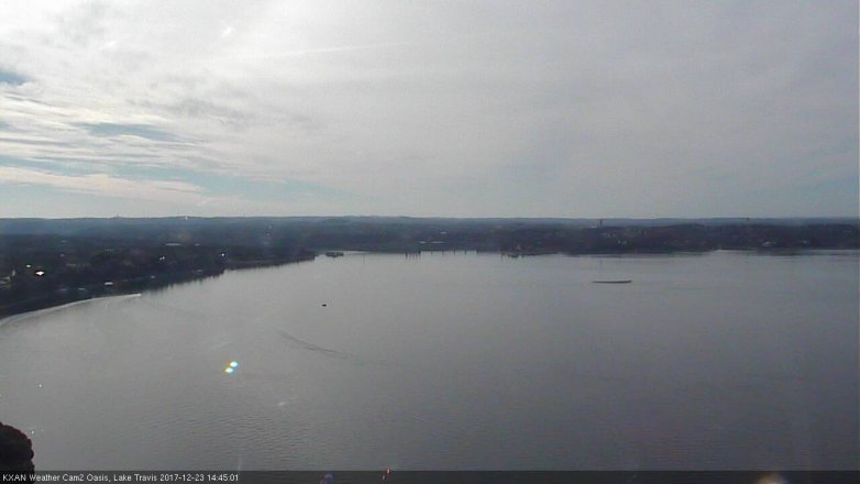 Lake Travis webcam, December 23, 2017 1:55 PM CT