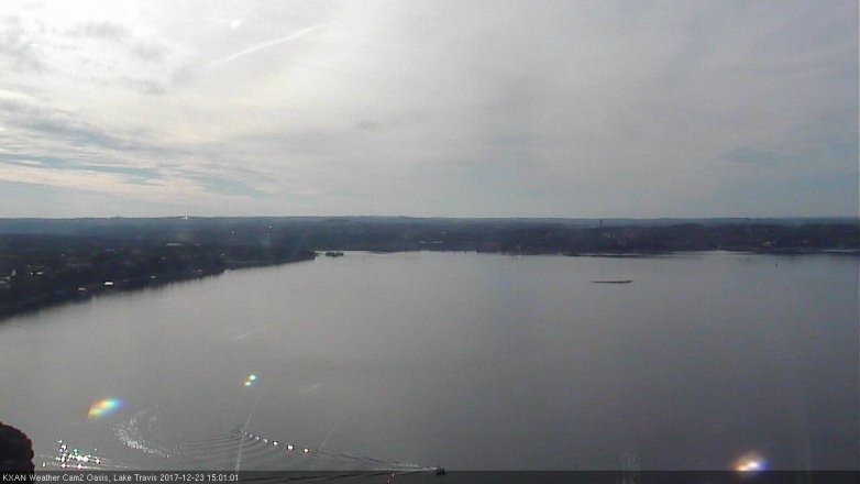 Lake Travis webcam, December 23, 2017 2:05 PM CT