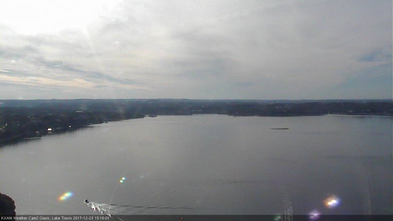 Lake Travis webcam, December 23, 2017 2:45 PM CT