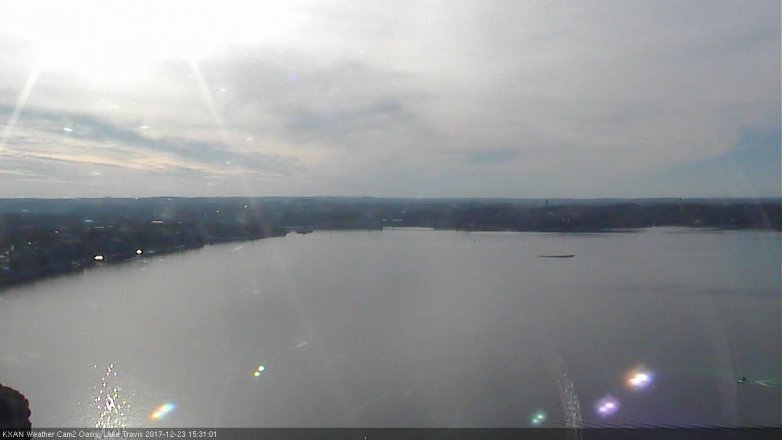 Lake Travis webcam, December 23, 2017 2:55 PM CT