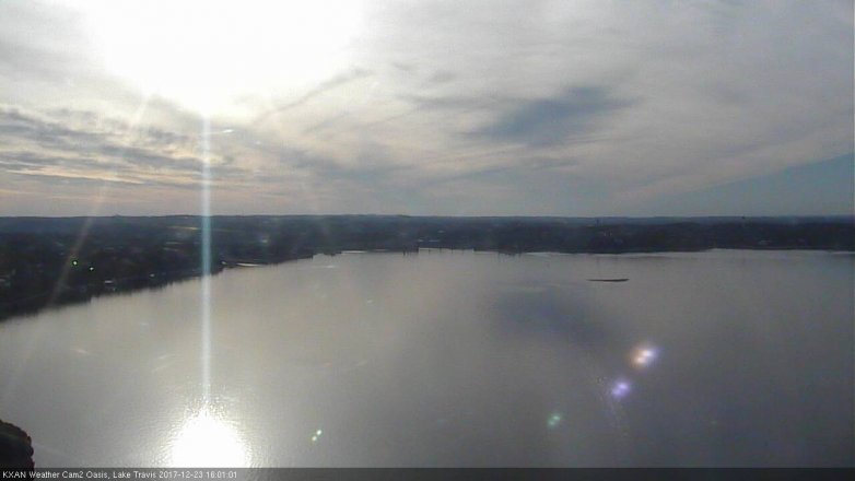 Lake Travis webcam, December 23, 2017 3:10 PM CT
