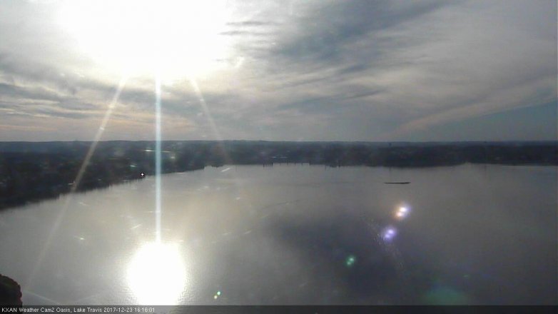 Lake Travis webcam, December 23, 2017 3:20 PM CT
