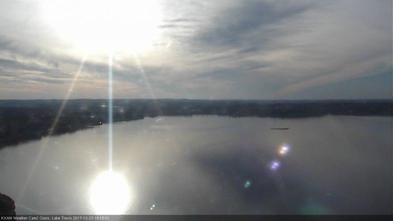 Lake Travis webcam, December 23, 2017 3:35 PM CT
