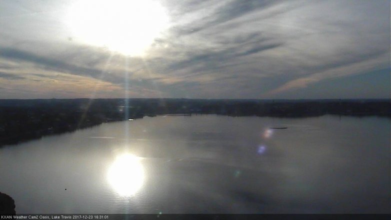 Lake Travis webcam, December 23, 2017 3:40 PM CT