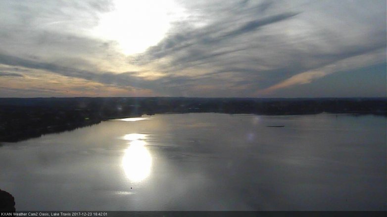Lake Travis webcam, December 23, 2017 3:55 PM CT